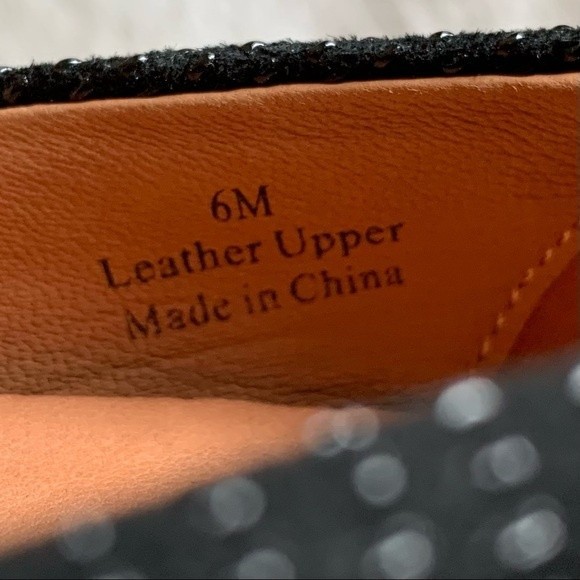 L’Amour Des Pieds Jakoby Black Raindrop Suede Heel - Picture 6 of 6